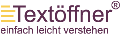 LOGO_Textöffner® - Die LeichtSinnigen Büro für Leichte Sprache