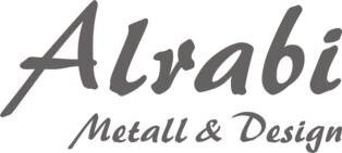 LOGO_Alrabi Metall & Design - Farbige Akzentgläser für die Gartengestaltung