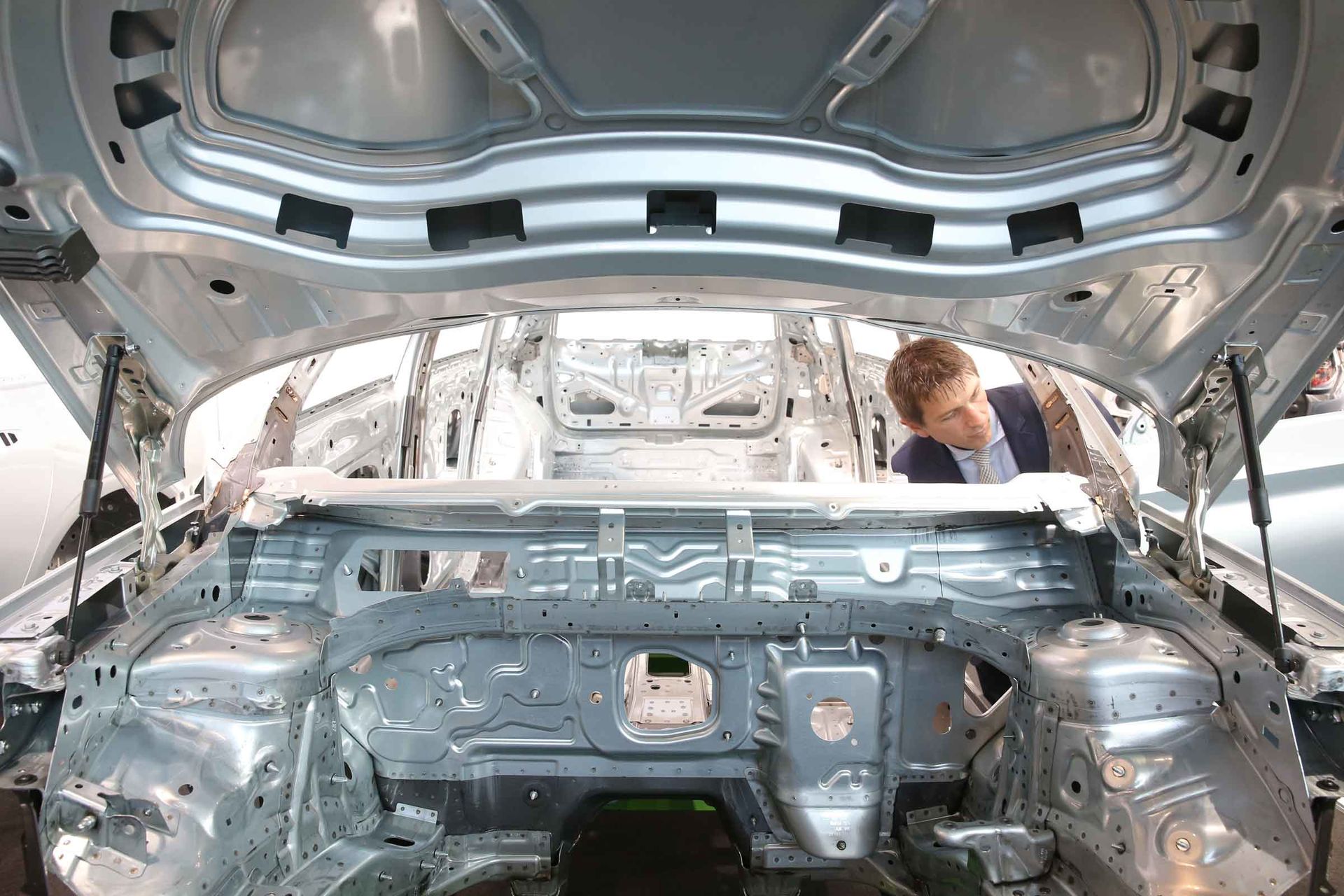 Autokarosserie im Blick