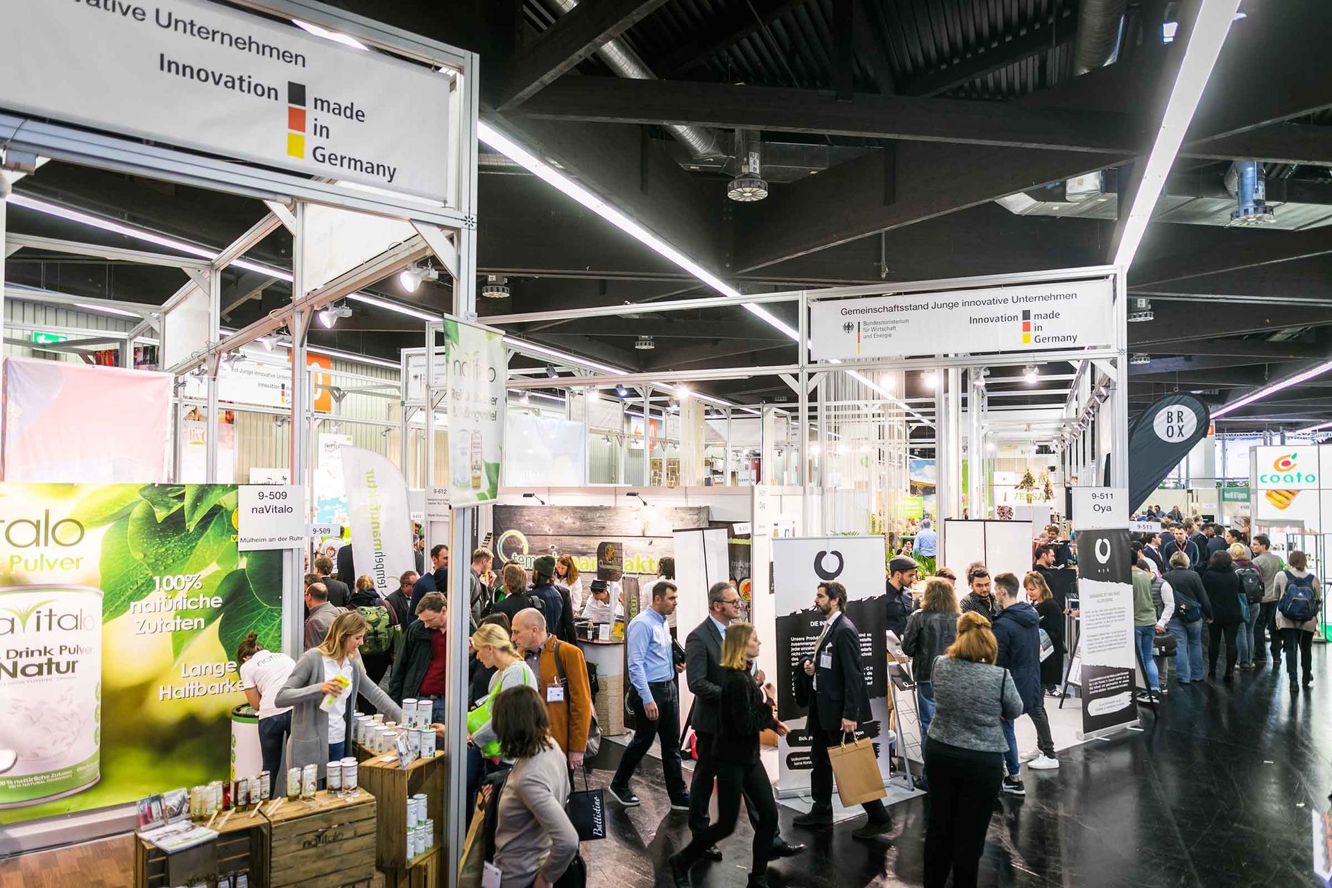 Impressionen Gemeinschaftsstand junge innovative Unternehmen BIOFACH