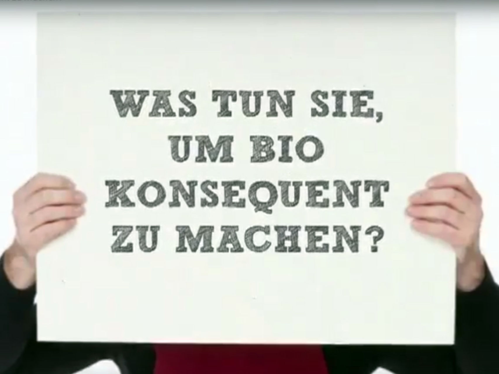 Was tun Sie, um Bio konsequent zu machen?