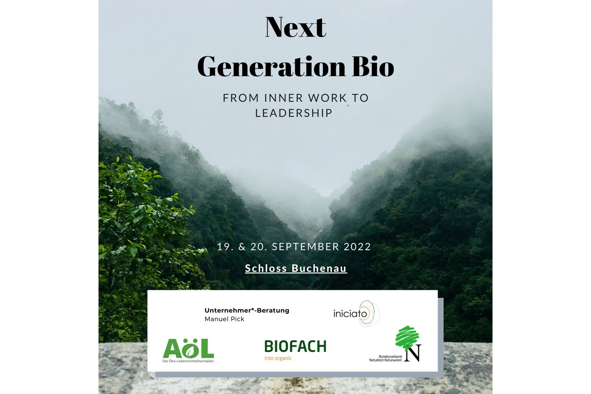 Ankündigungsgrafik für das NextGen Bio Treffen