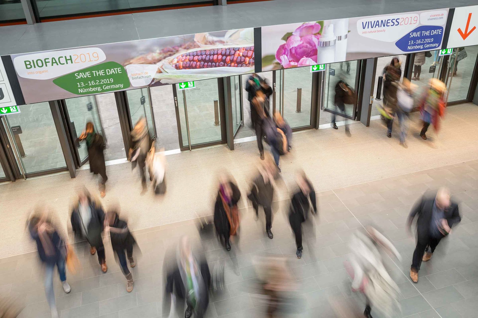 Eingangsbereich BIOFACH und VIVANESS