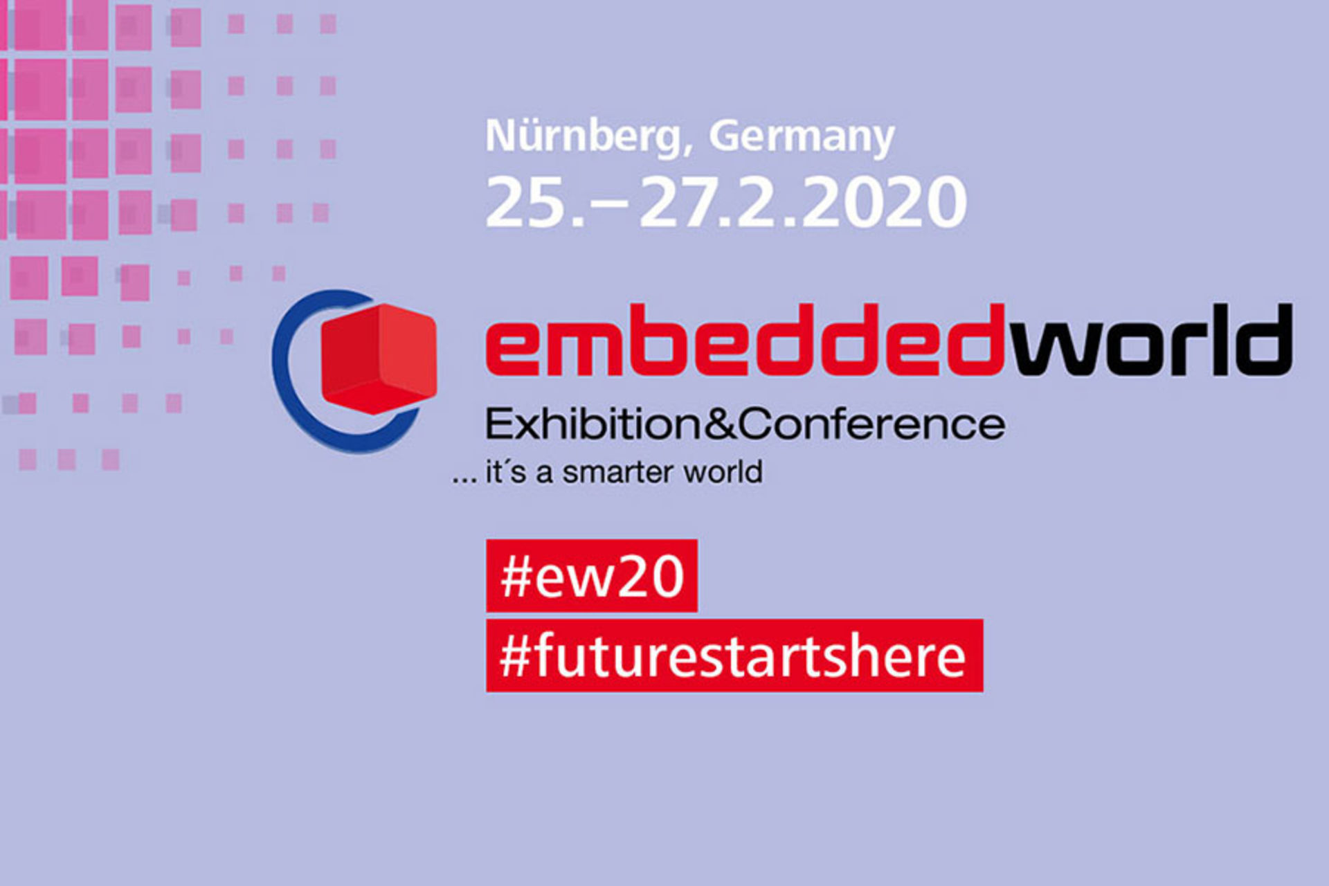 #futurestartshere @embedded_world - See you at embedded world 2020!