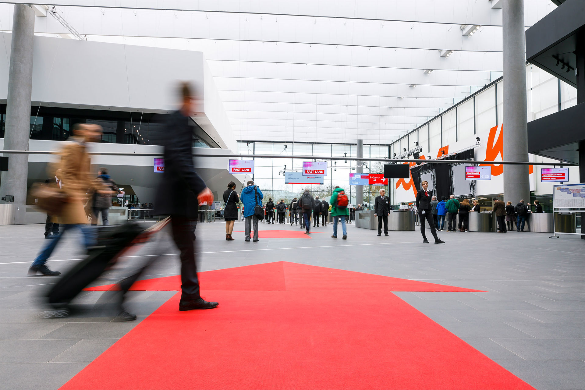 Eingangsbereich embedded world Exhibition&Conference