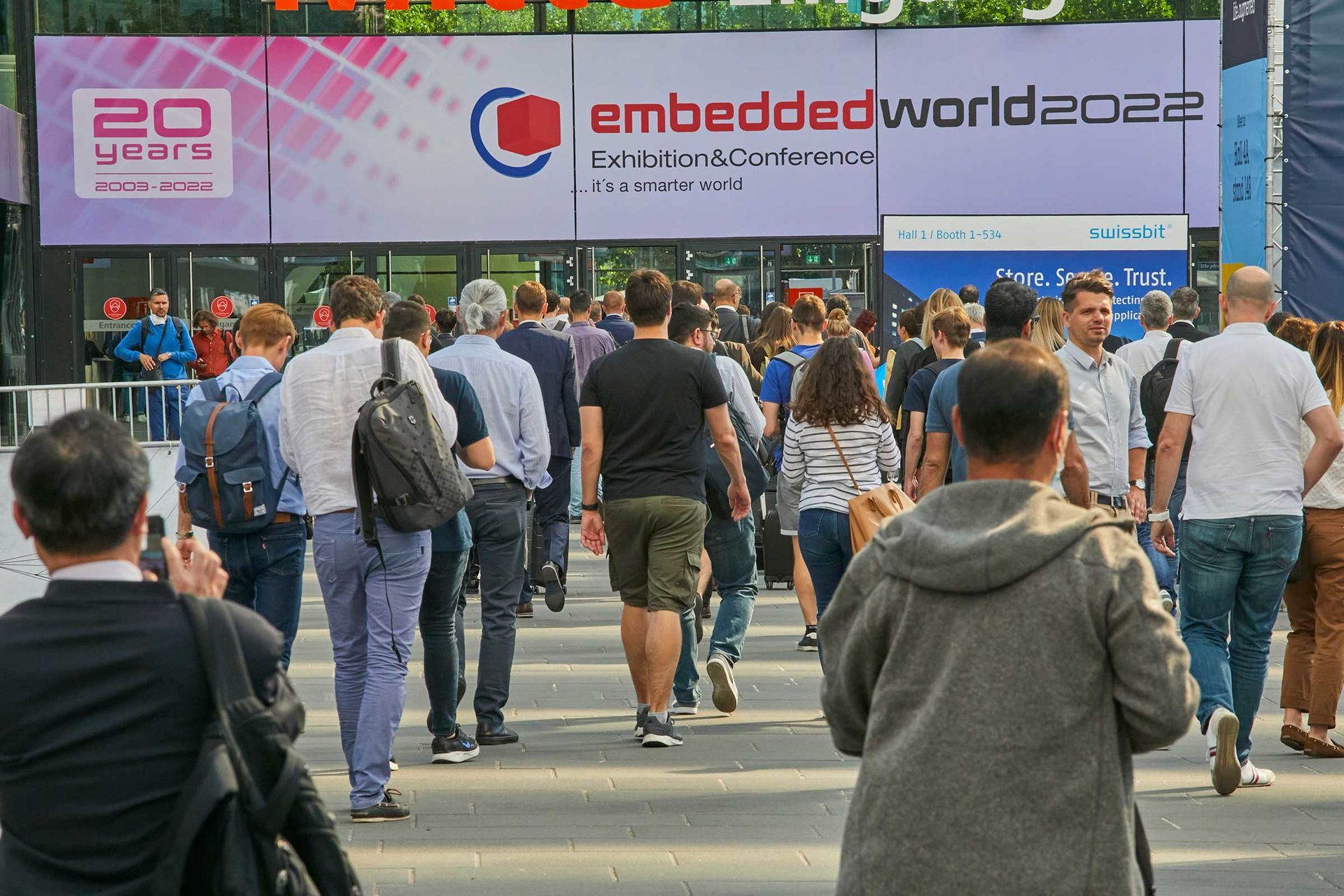 Eingangsbereich embedded world Exhibition&Conference