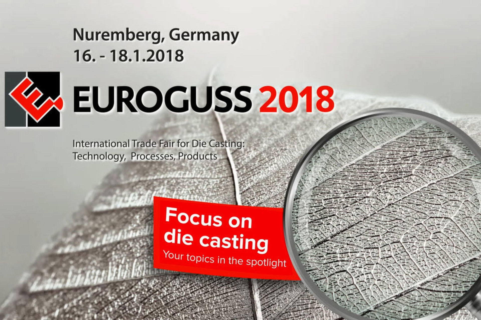 EUROGUSS 2018 - Druckguss im Fokus