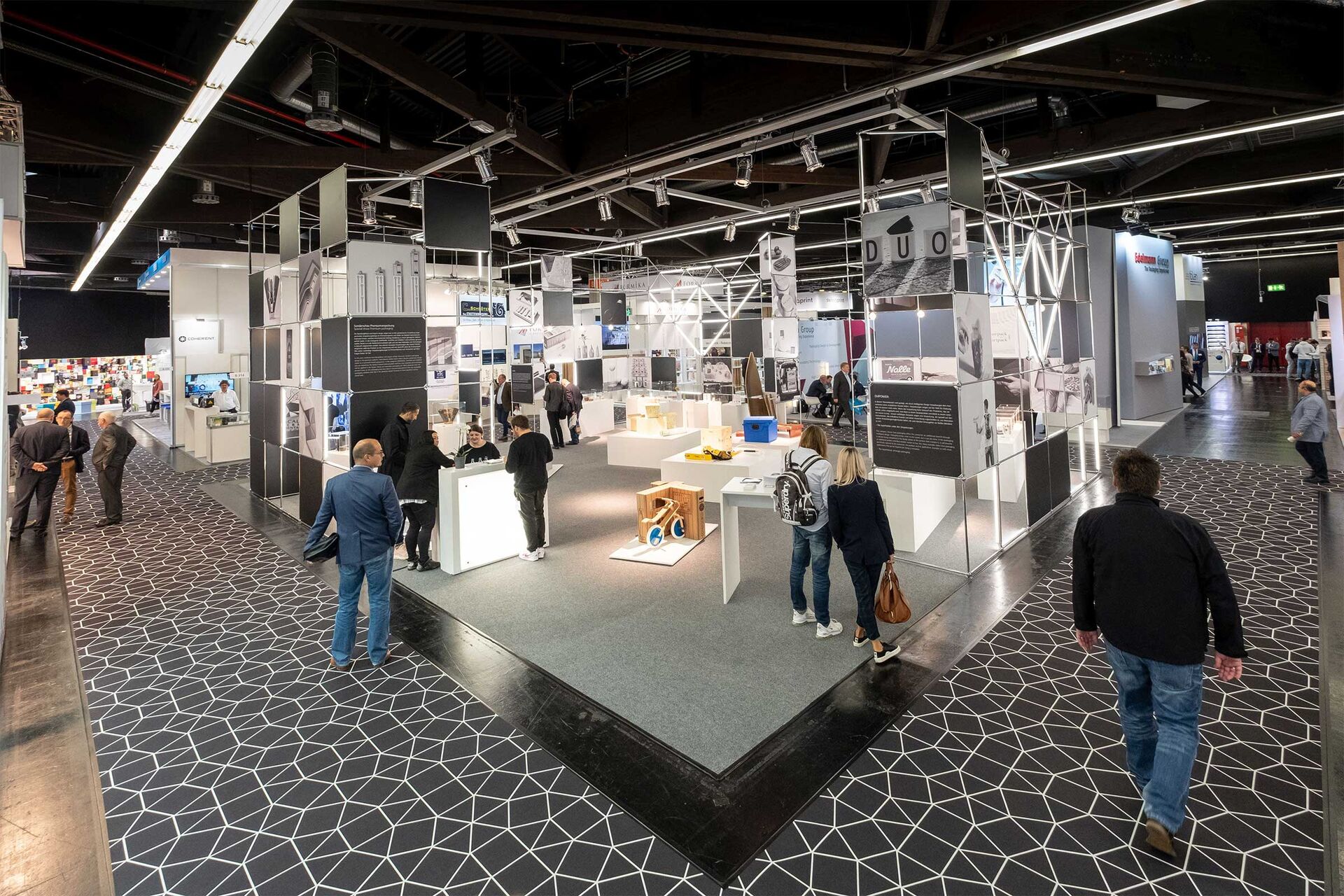 Blick auf die Sonderschau Premiumverpackungen in Halle 8 auf der FachPack 2018