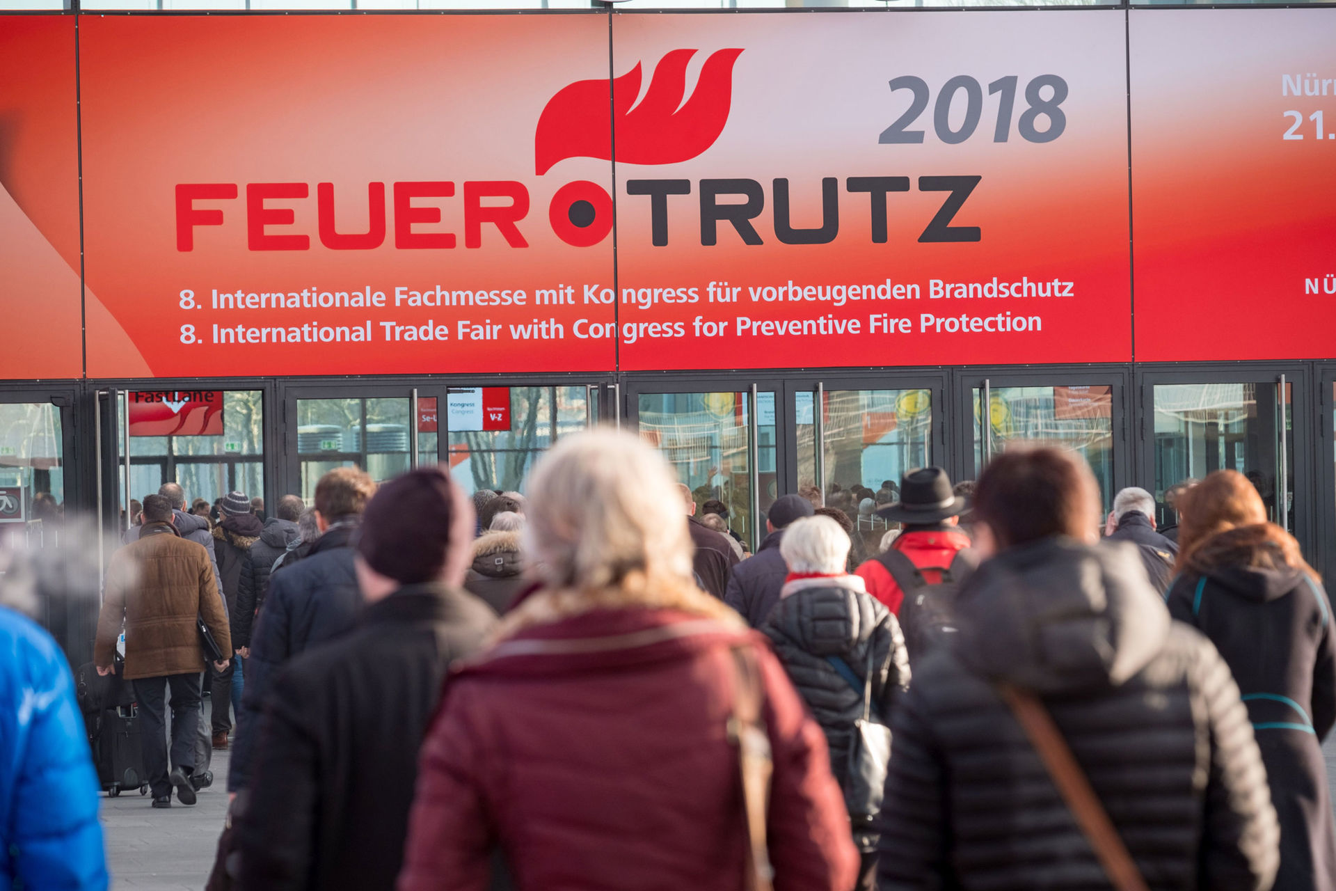 Mehr Aussteller, mehr Fachbesucher und internationaler denn je: die FeuerTRUTZ 2018