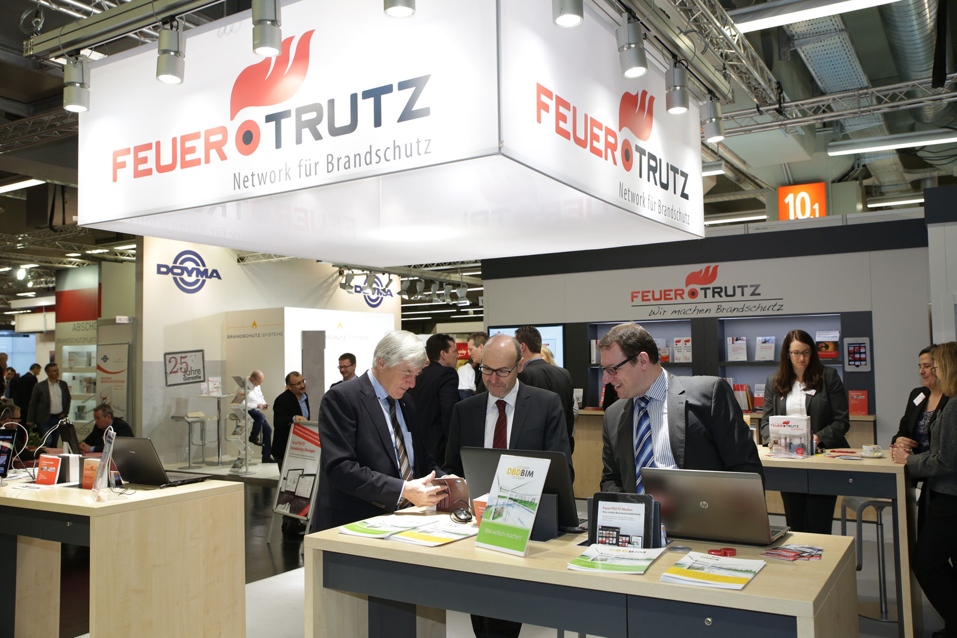 Ein Messestand der FeuerTRUTZ
