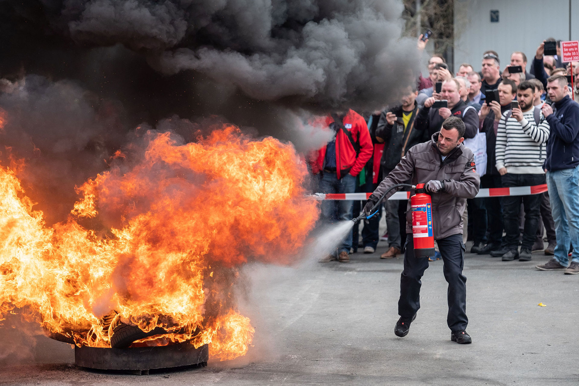 Aktionsfläche Brandschutz auf der FeuerTrutz 2019