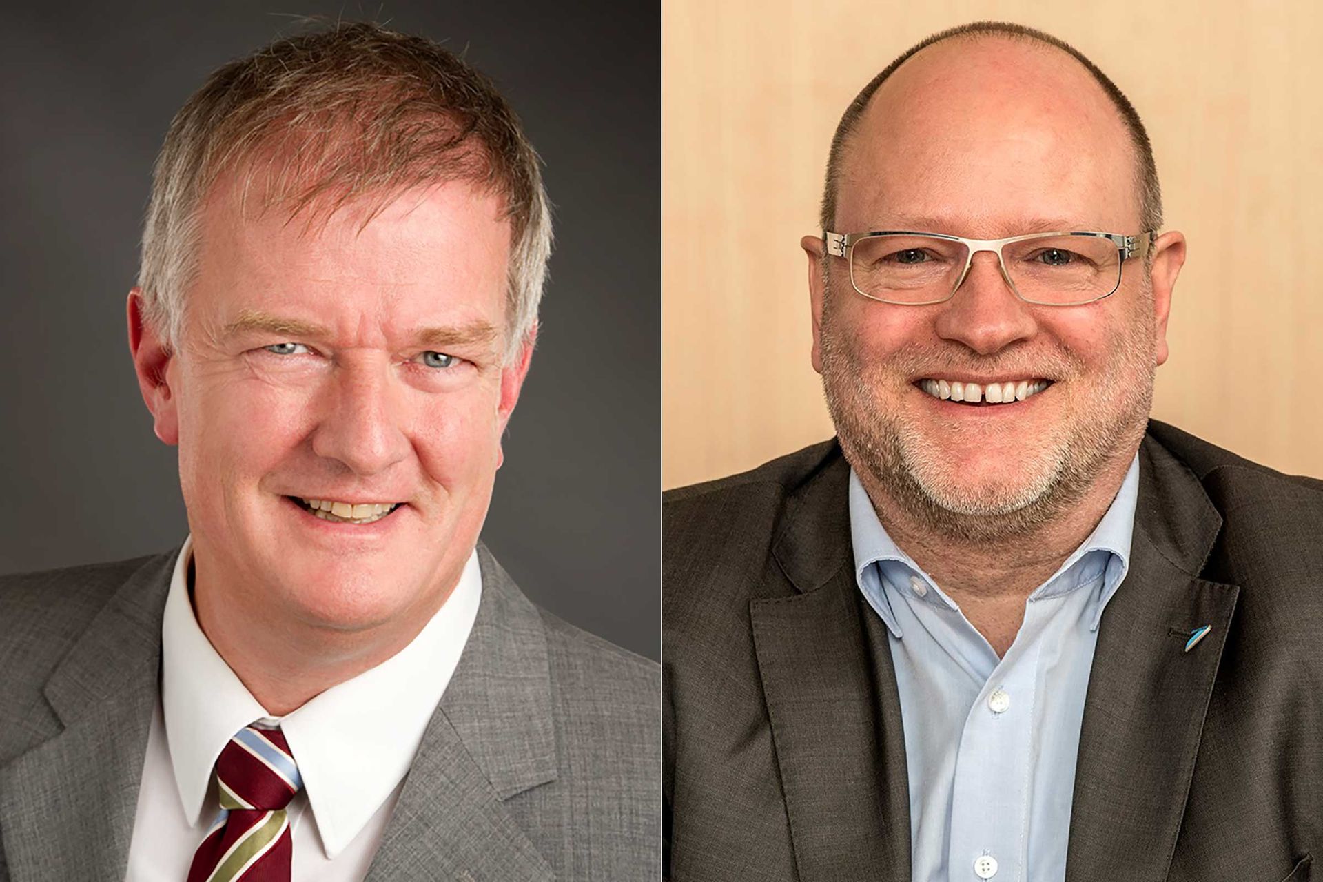 (links) Felix Flohr, Sales und Marketing Manager sowie Regulatory Specialist Refrigerants bei Daikin Chemical Europe, und (rechts)Volker Weinmann, Beauftragter Politik, Umwelt und Verbände bei Daikin Airconditioning Germany