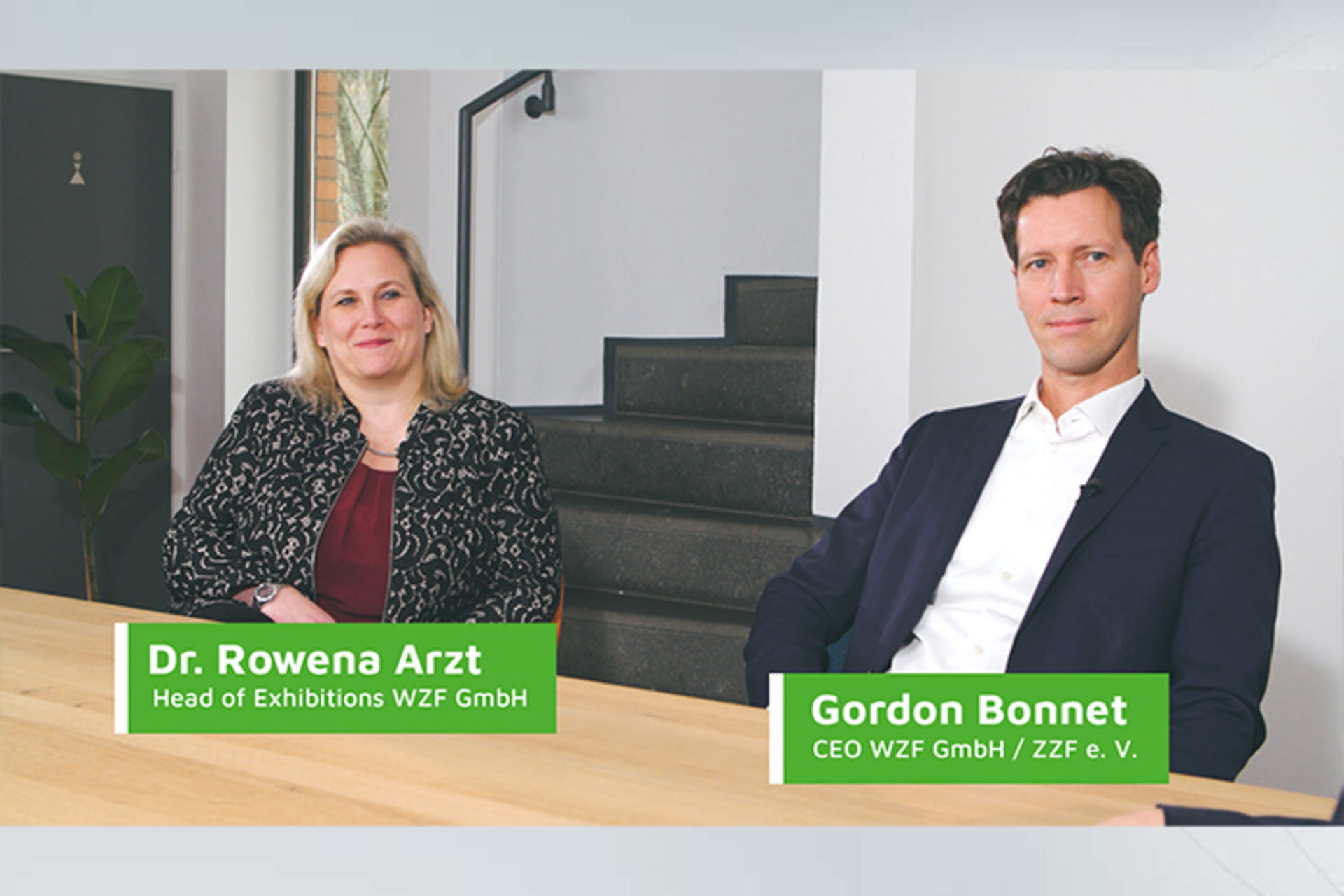 Dr. Rowena Arzt und Gordon Bonnet im Interview