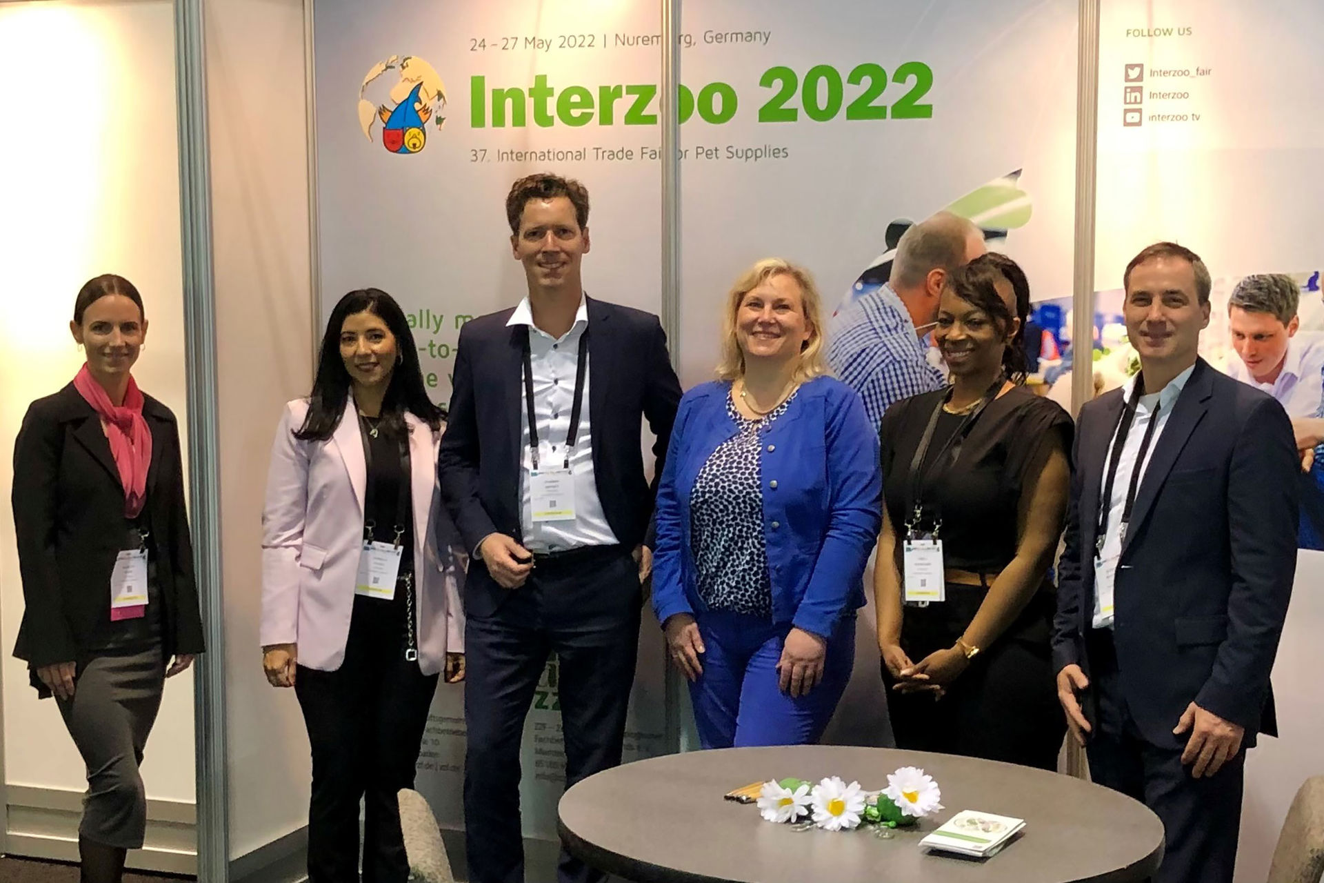 Das Interzoo-Team am Messestand auf der Global Pet Expo 2022.