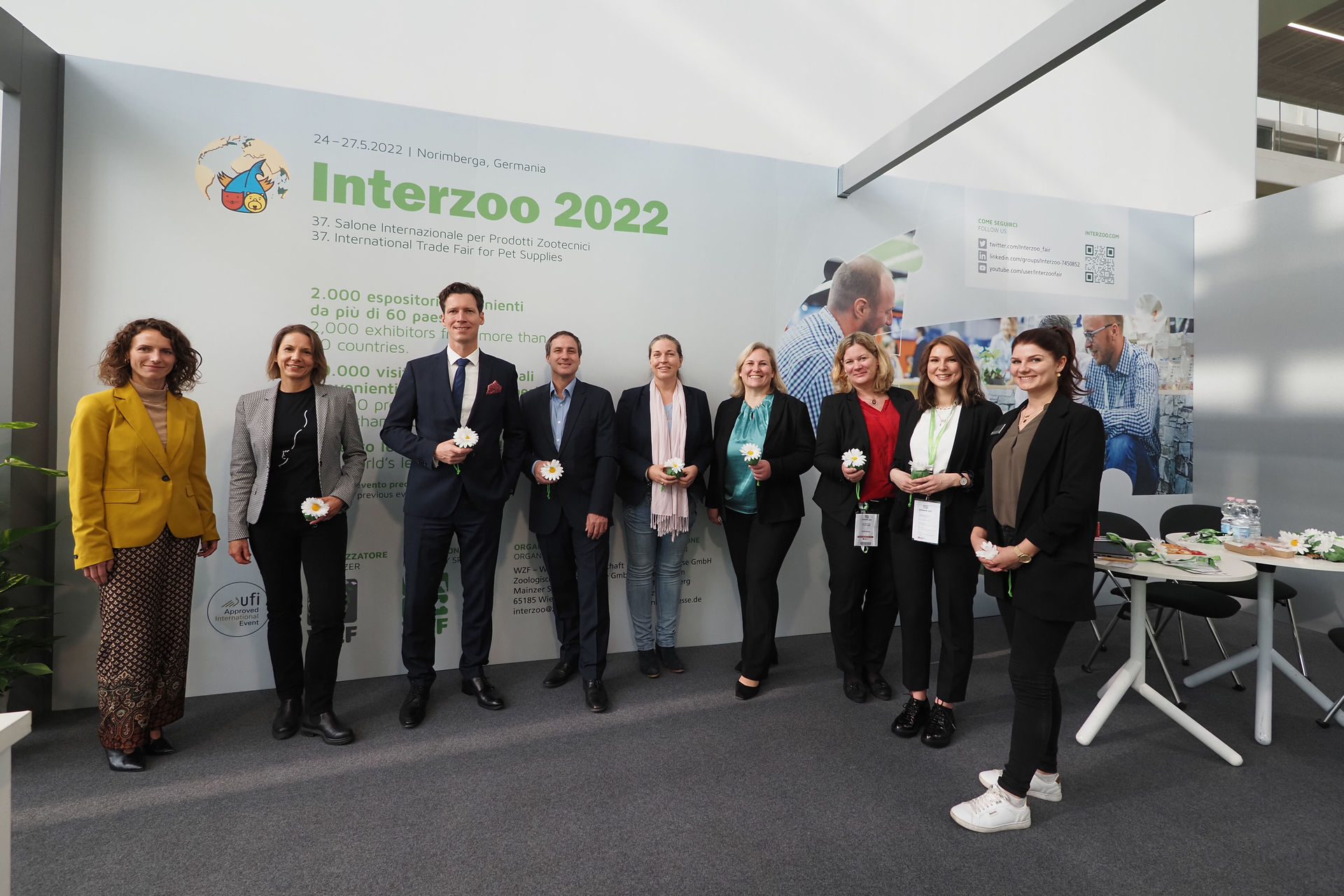 Interzoo-Messeteam auf der Zoomark 2021