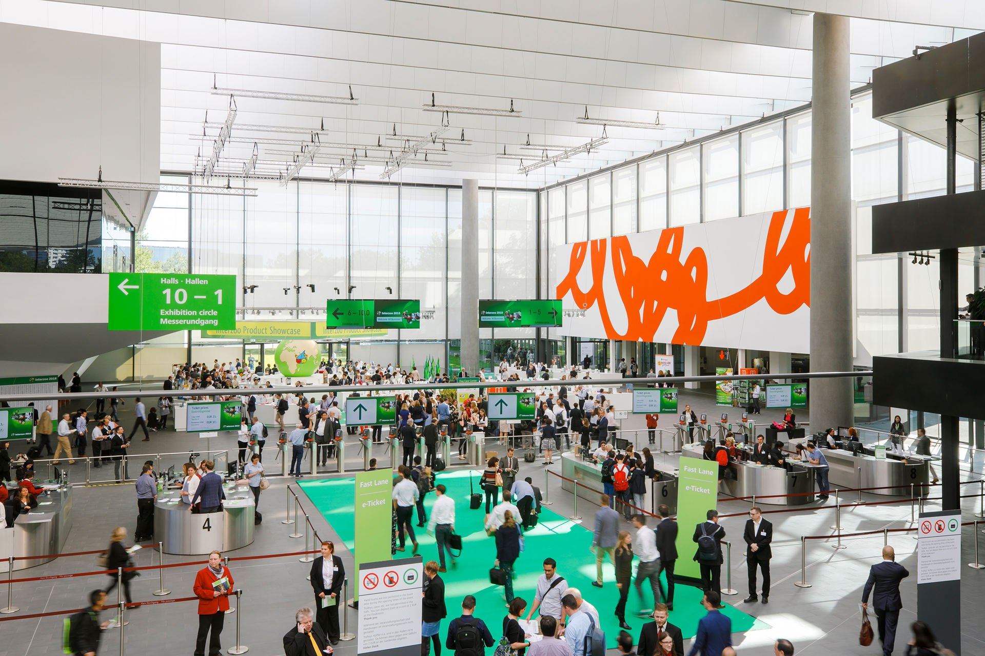 Interzoo Eingangsbereich