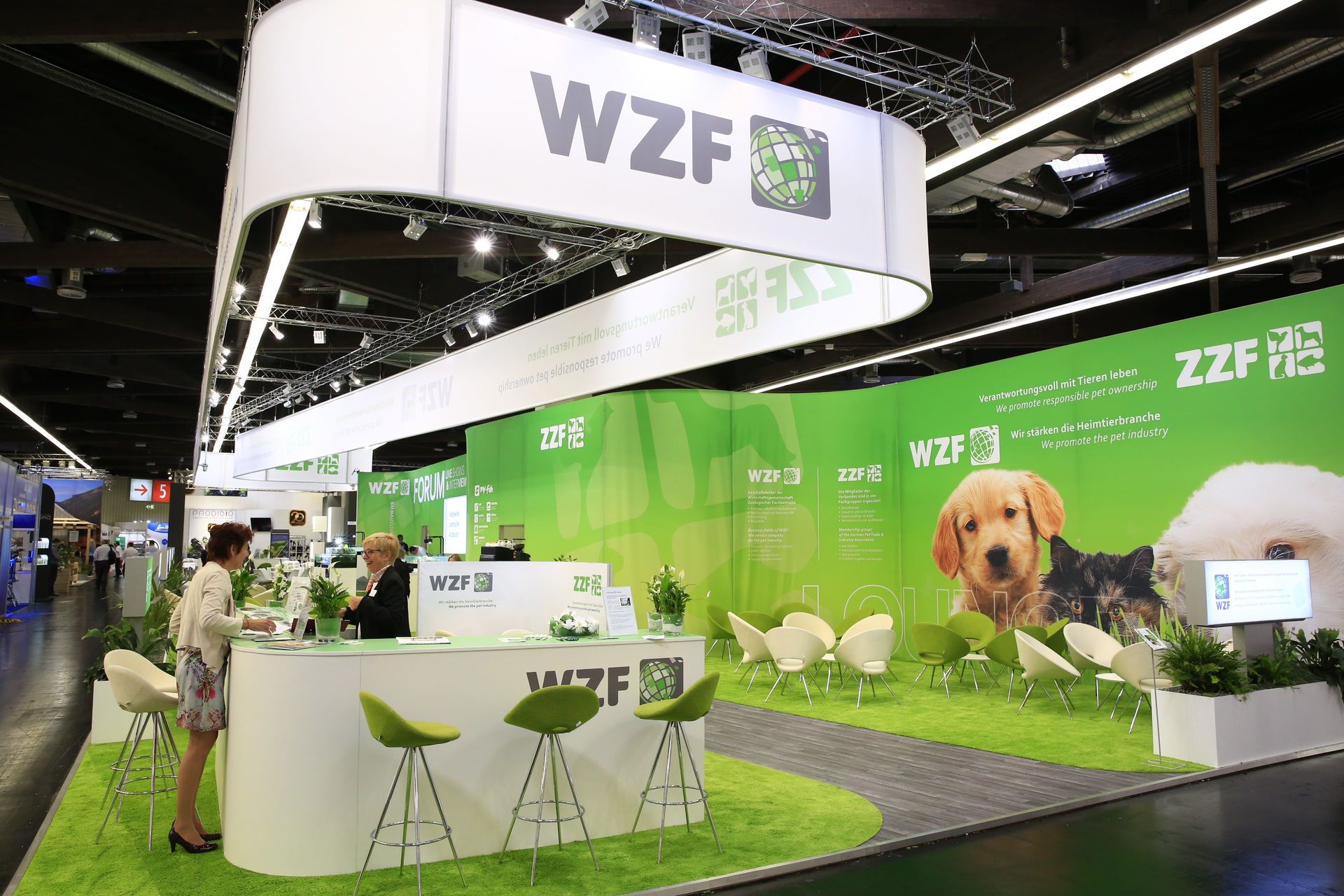 WZF-/ZZF-Messestand auf der Interzoo 2022
