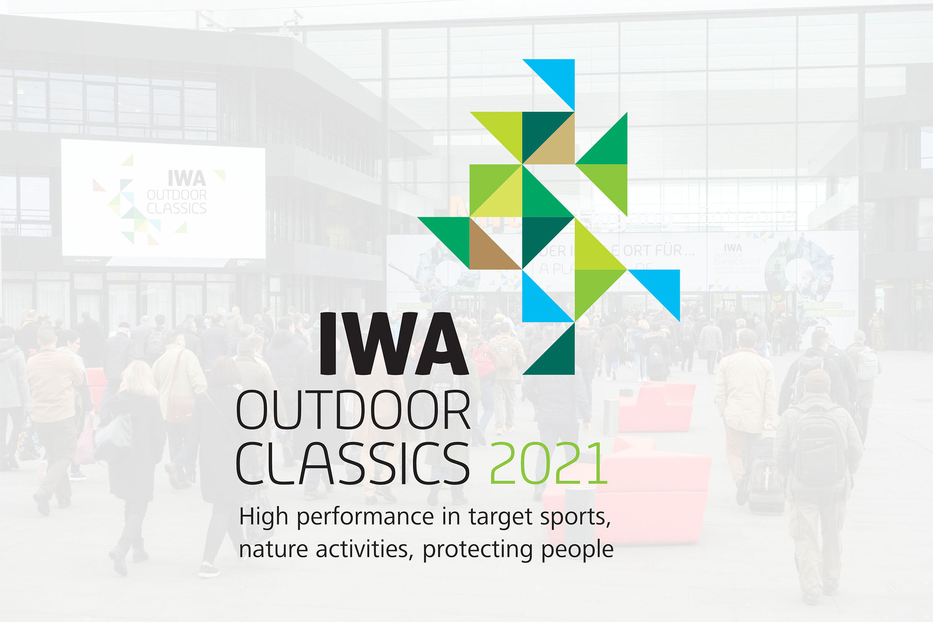 Symbolbild: Messeingang mit IWA OutdoorClassics-Logo
