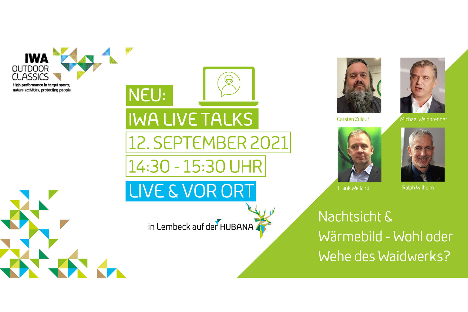 IWA Live Talk – Night sight & thermal imaging - weal or woe of hunting?