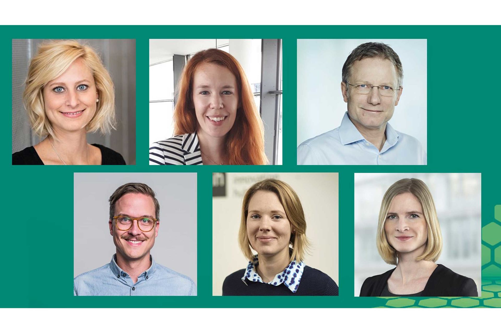 Vlnr.: Ariane Schenk, Chantal Herberz, Christof Schifferings, Dr. Julian Braun, Julia Hagen und Natalie Gladkov; Montage: NürnbergMesse