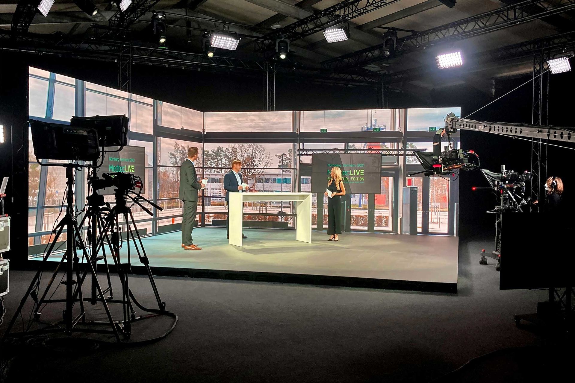 Die Bühne der virtuellem MedtecLIVE