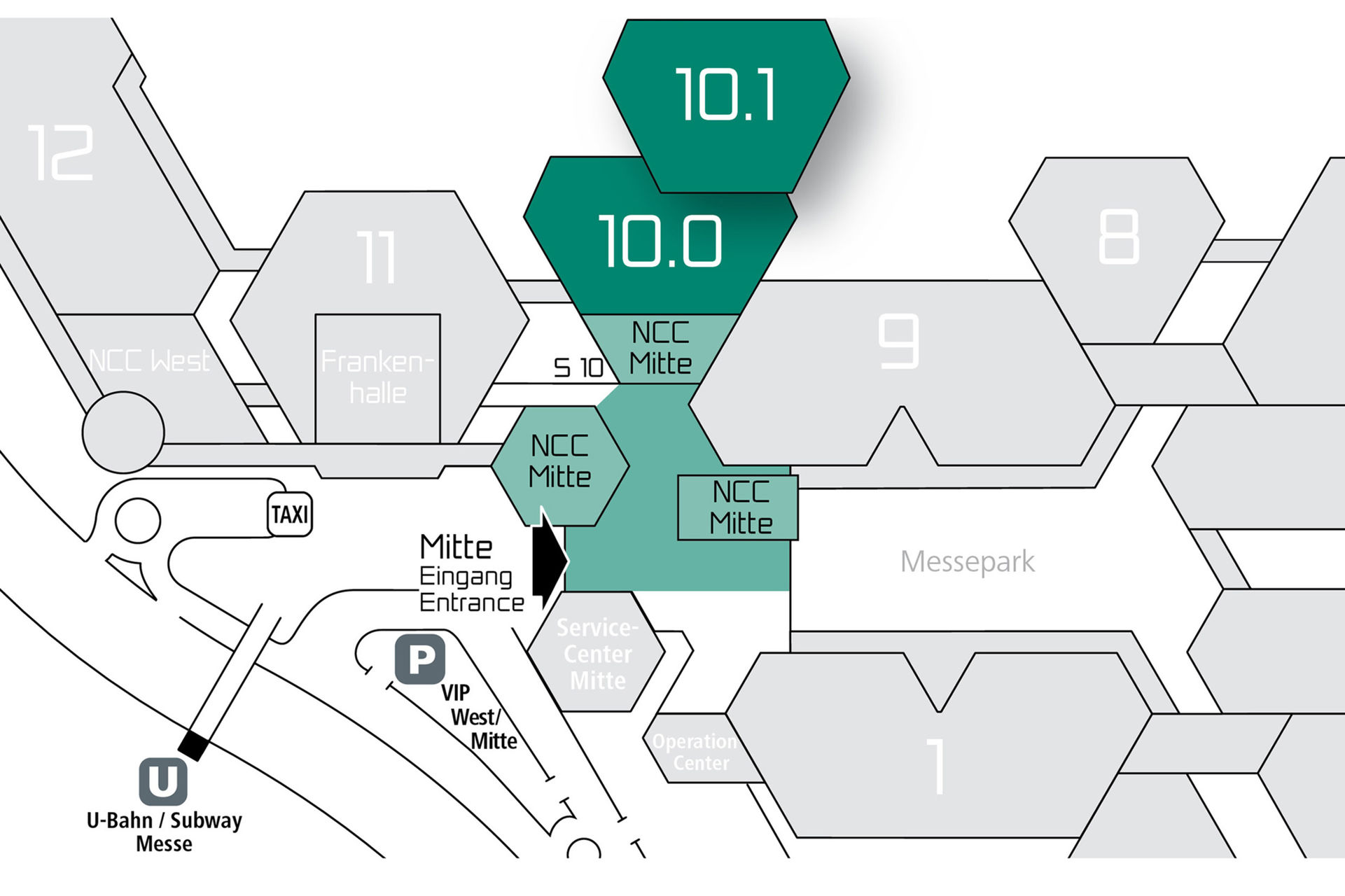 Hallenplan der MT-Connect