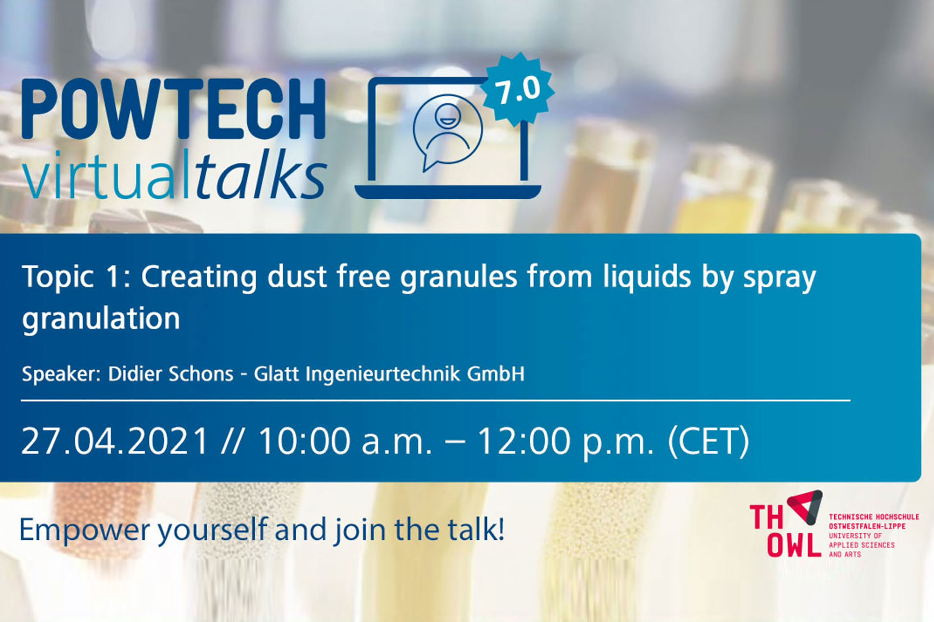 Volume 7.0 | Creating dust free granules from liquids by spray granulation