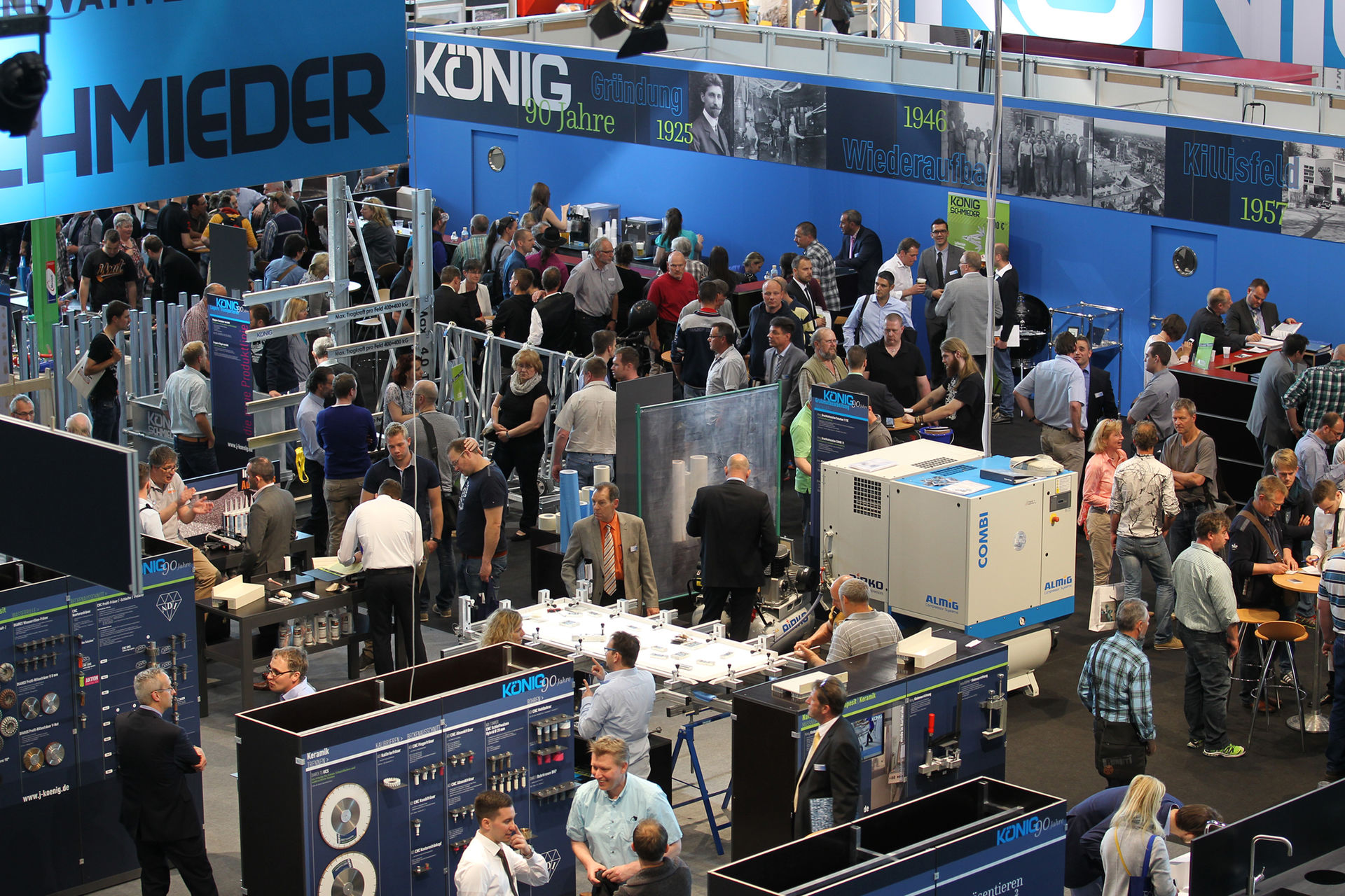 König-Messestand zur letzten Stone+tec