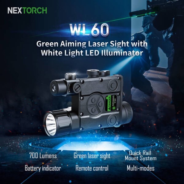 LOGO_NEXTORCH WL60 Licht-Lasermodul für Mitteldistanz und Langwaffen