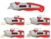 LOGO_Professional Safety Cutter with 3 positions of blade feed and blade auto-retractable