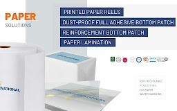 LOGO_PRINTED PAPER REELS, PAPER LAMINATION AND REINFORCEMENT BOTTOM PATCH