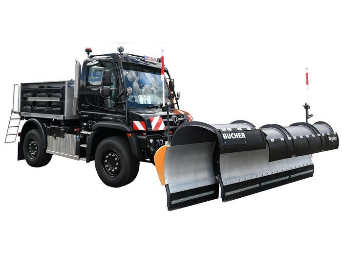 LOGO_Mercedes-Benz Unimog U 327 mit ECO-Winterdiensttechnologie von Bucher Municipal