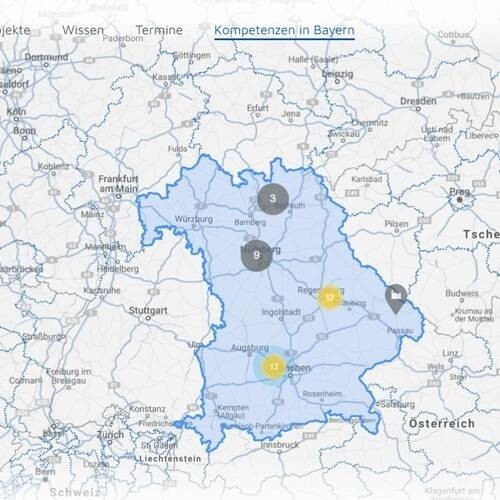 LOGO_Interaktive Landkarte - Kompetenzen Additive Fertigung in Bayern