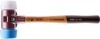 LOGO_3017.051 - SIMPLEX soft-face mallet TPE-soft / Superplastic; with cast iron housing and high-quality wooden handle