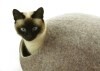 LOGO_Cat bed, house, cave. Handmade. Ecological sheep wool. Made in Lithuania. Since 2013