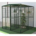 LOGO_4 m² Aviary with double door security cabin