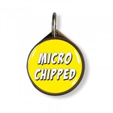 LOGO_MICROCHIPPED PET TAG - PACK OF 20