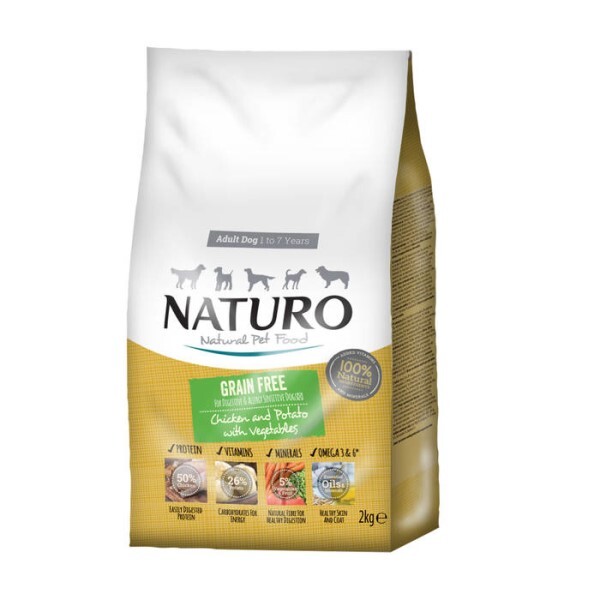 LOGO_Naturo Adult Dog Grain Free Chicken and Potato with Vegetables 2kg Bag