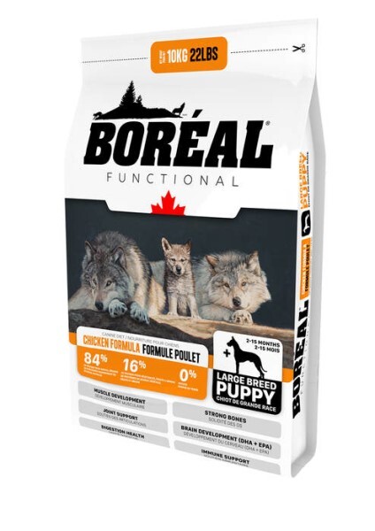 LOGO_Boréal Functional – for dogs: Large Breed Puppy, Small & Medium Breed Puppy – for cats: Senior, Indoor