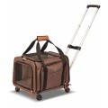LOGO_Eco-Friendly Airline Approved Two Side Expandable Dog Pet Trolley Carrier with Wheels