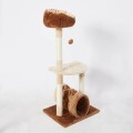 LOGO_High quality large theater wooden cat tree tower cat climbing frame grab board wooden cat tree house