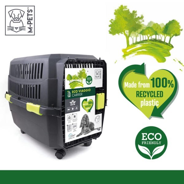 LOGO_M-PETS ECO Viaggio Carriers are available in different sizes to suit all breeds.