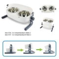 LOGO_AFP 3 in 1 Elevated Double Diner incl. angle adjustment and practical water and dirt trap