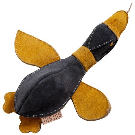 LOGO_100% natural dog toy – suede leather, jute fabric and coconut fiber filling
