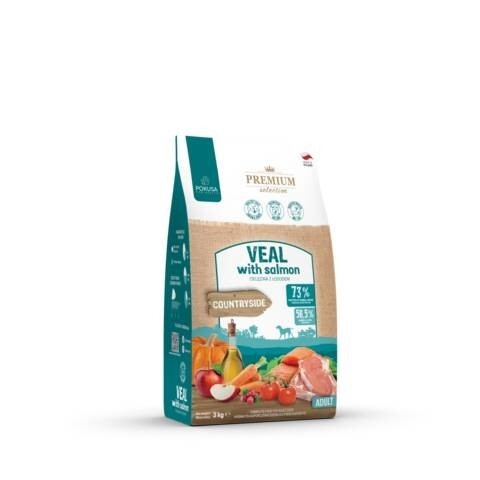 LOGO_Dry food Premium Seselection Veal with salmon