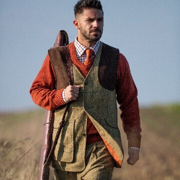 LOGO_Alan Paine Combrook Tweed Shooting Waistcoat & Breeks in New Colour Elm