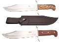 LOGO_Fix blade knife 440 steel with leather sheath