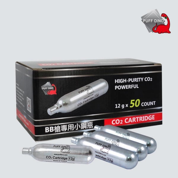 LOGO_PUFF DINO CO2 CARTRIDGE 12g