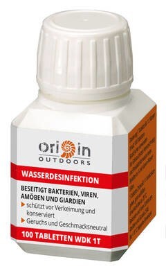 LOGO_Origin Outdoors Wasserdesinfektion / -konservierung 100 Tabletten WDK 1T