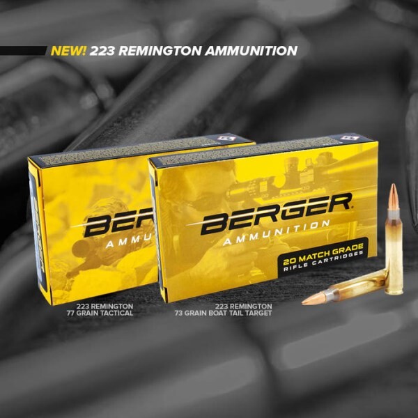 LOGO_New Berger 223 Remington Ammunition